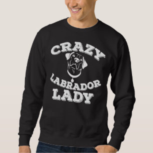 Crazy Labrador Lady Trui