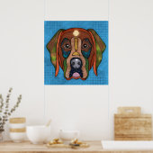 Crazy Labrador Retriever Poster (Keuken)