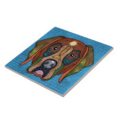 Crazy Labrador Retriever Tegeltje (Zijkant)