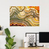 Crazy Lace Agate Fantasy Opus 02 Poster (Thuiskantoor)