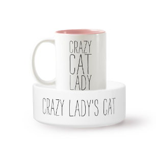 Crazy Lady's Kat Grappige kat Voerbakje