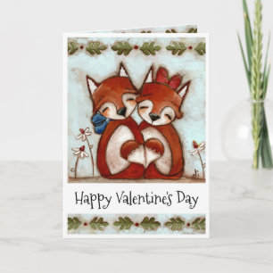 Crazy Like A Fox - Valentijnsdag Kaart