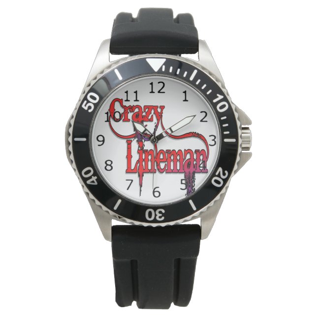 Crazy Lineman Horloge (Voorkant)