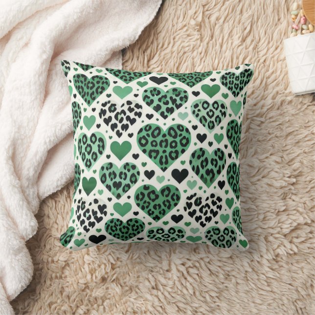 Crazy Love (Groen) Kussen (Deken)