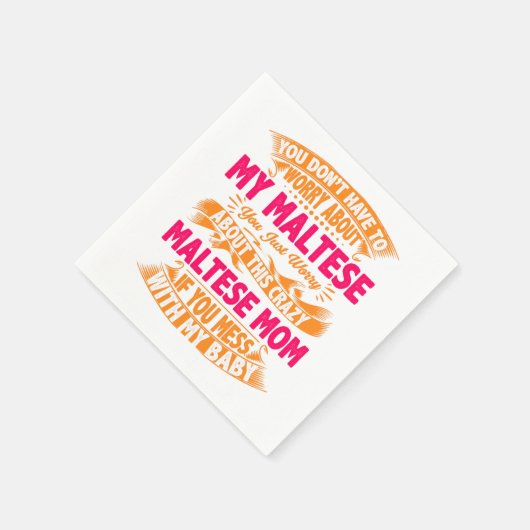 Crazy Maltese mam Servet (Hoek)