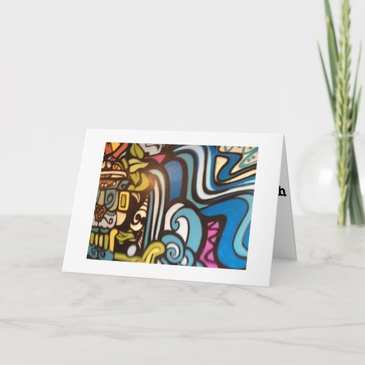 CRAZY MAN-HOPE YOUR BIRTHDAY IS PSYCHEDELIC KAART (Voorkant)