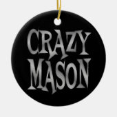 Crazy Mason Keramisch Ornament (Voorkant)