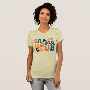 Crazy Moms Club Groovy Zomervibes Sad Beige T-shirt