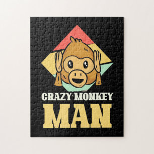 Crazy Monkey Man Legpuzzel