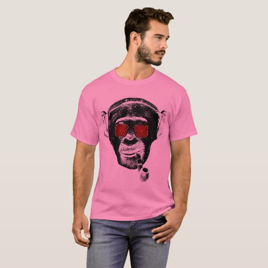 Crazy monkey t-shirt (Voorkant volledig)