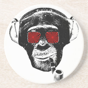 Crazy monkey zandsteen onderzetter