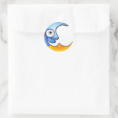 Crazy Moon Cartoon Sticker (Tas)