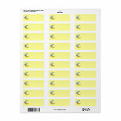 Crazy Moon Return Address Avery Label (Full Sheet)