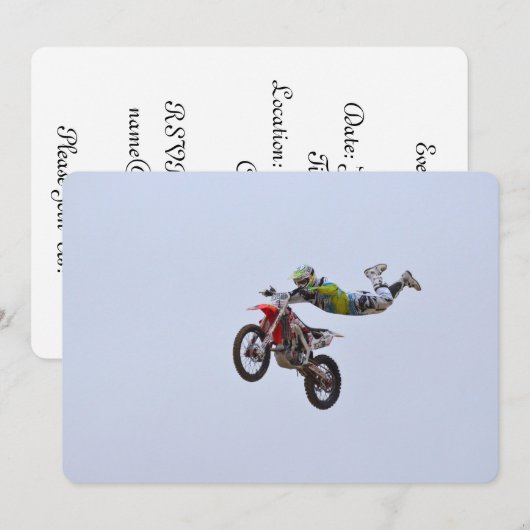 Crazy Motocross Kaart (Voorkant / Achterkant)