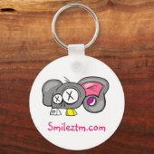 Crazy Mouse Head-ontwerp Sleutelhanger (Voorkant)