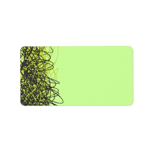 Crazy Musical Note Bat Mitzvah Label (Voorkant)