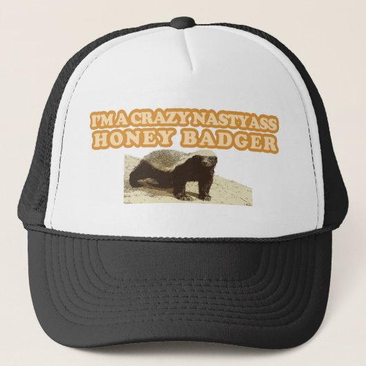 CRAZY NASTYASS HONEY BADGER TRUCKER PET (Voorkant)