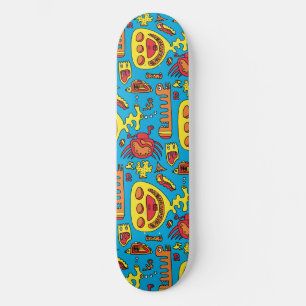Crazy Ocean Creats and Yellow Submarine Beach Skateboard