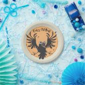 Crazy Old Birb Raven Papieren Bordje (Feest)