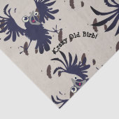 Crazy Old Birb Raven Tissuepapier (Detail)