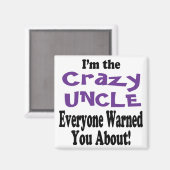 Crazy oom Warning Magneet (Voorkant / Achterkant)