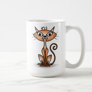 Crazy Oranje Cat Classic Mok