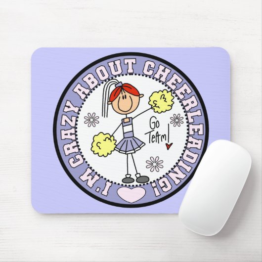 Crazy over Cheerlead Mousepad Muismat (Met muis)