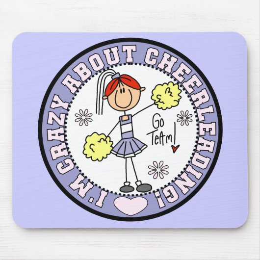 Crazy over Cheerlead Mousepad Muismat (Voorkant)