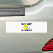 Crazy Over Dragonflies Bumpersticker (Op auto)