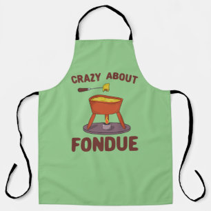 Crazy Over Fondue Pun T-Shirt Schort