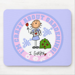 Crazy over Gardening Mousepad Muismat