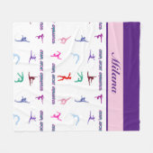 Crazy Over Gymnastiek Fleece Deken (Voorkant (Horizontaal))