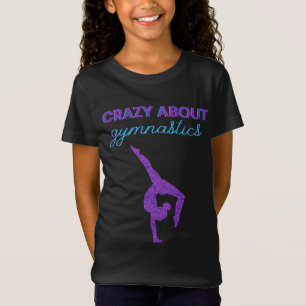 Crazy Over Gymnastiek Paars en Aqua T-Shirt