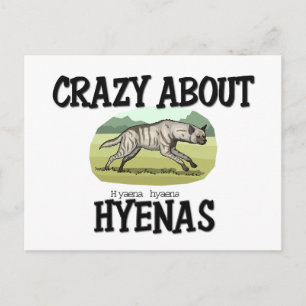 Crazy over Hyenas Briefkaart