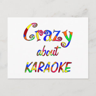 Crazy over Karaoke Briefkaart