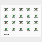 Crazy over Mongooses Ronde Sticker (Vel)