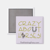 Crazy over paarden magneet (Voorkant / Achterkant)