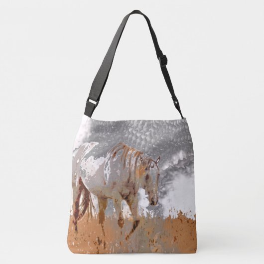 Crazy Paint - Paard Crossbody Tas (Achterkant)