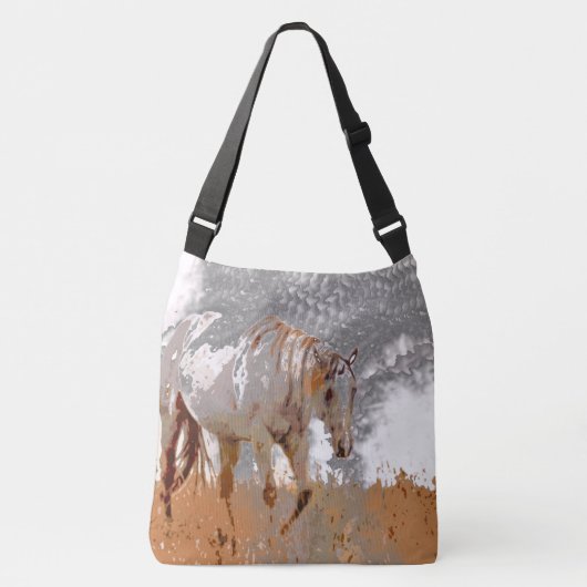 Crazy Paint - Paard Crossbody Tas (Voorkant)