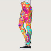 Crazy Paisley Oranje Leggings (Links)