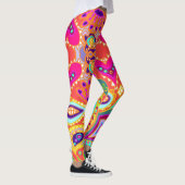 Crazy Paisley Oranje Leggings (Rechts)
