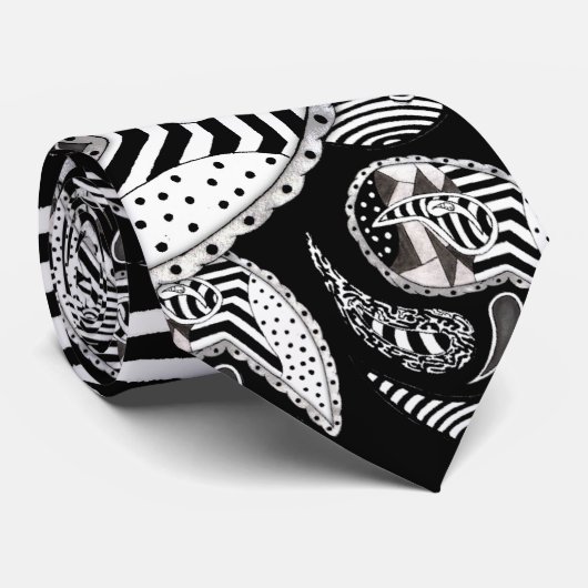 Crazy Paisleys Stropdas (Opgerold)