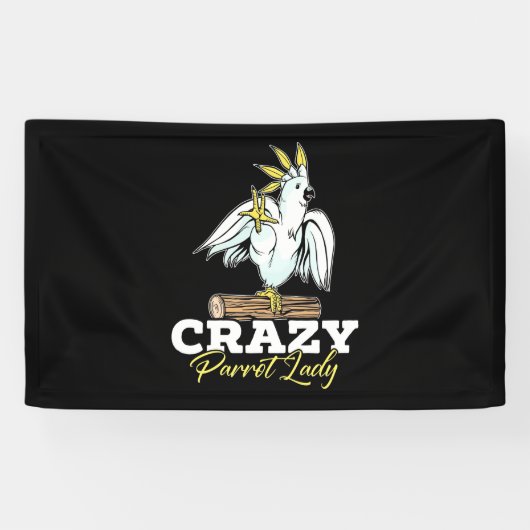 Crazy Parrot Lady Spandoek (Horizontaal)
