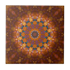 Crazy Pave Patio Mandala Tile Tegeltje