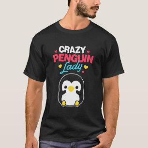 Crazy Penguin Lady T-shirt