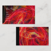 CRAZY PHOTON levendig zwart rood wit Visitekaartje (Voorkant / Achterkant)