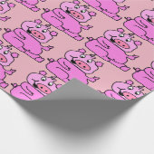 Crazy Pig Lady Cadeaupapier (Hoek)