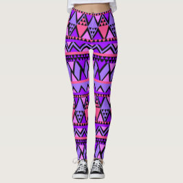 Crazy Pink & Paarse Hoge Kwaliteit Vrouwen Leggings