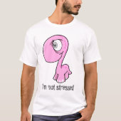 Crazy Pink Stress Dinosaur T-Shirt (Voorkant)