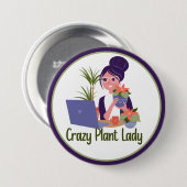Crazy Plant Lady Button (Voorkant /achterkant)